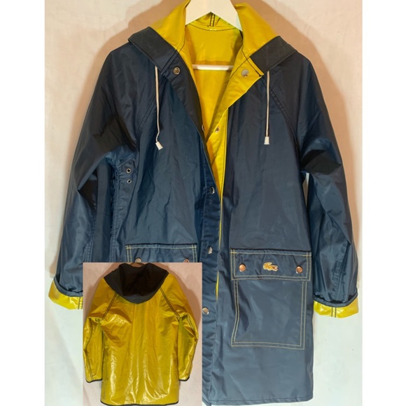 Reversible Vintage IZOD LaCoaste Rain jacket - Picture 2 of 8